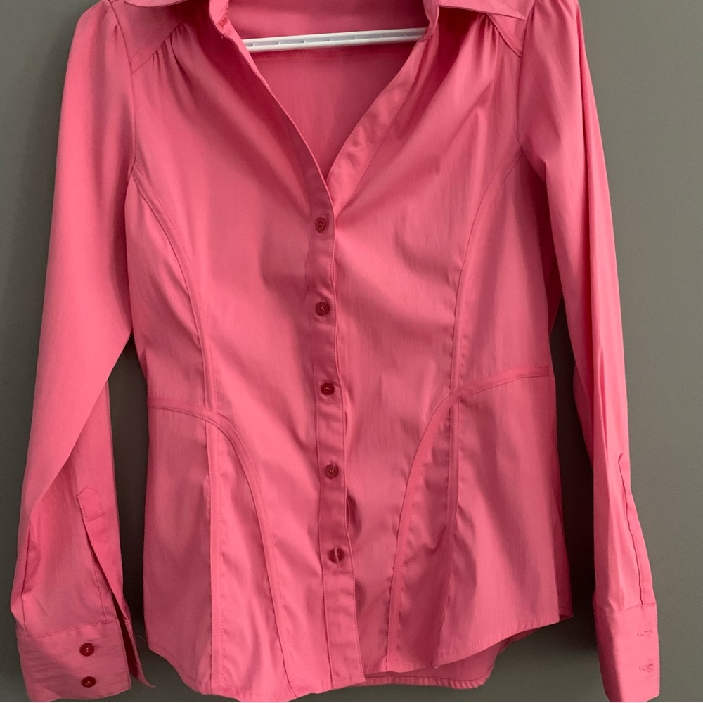 Fmx Small Petite Pink Button Down Shirt - Picture 2 of 10